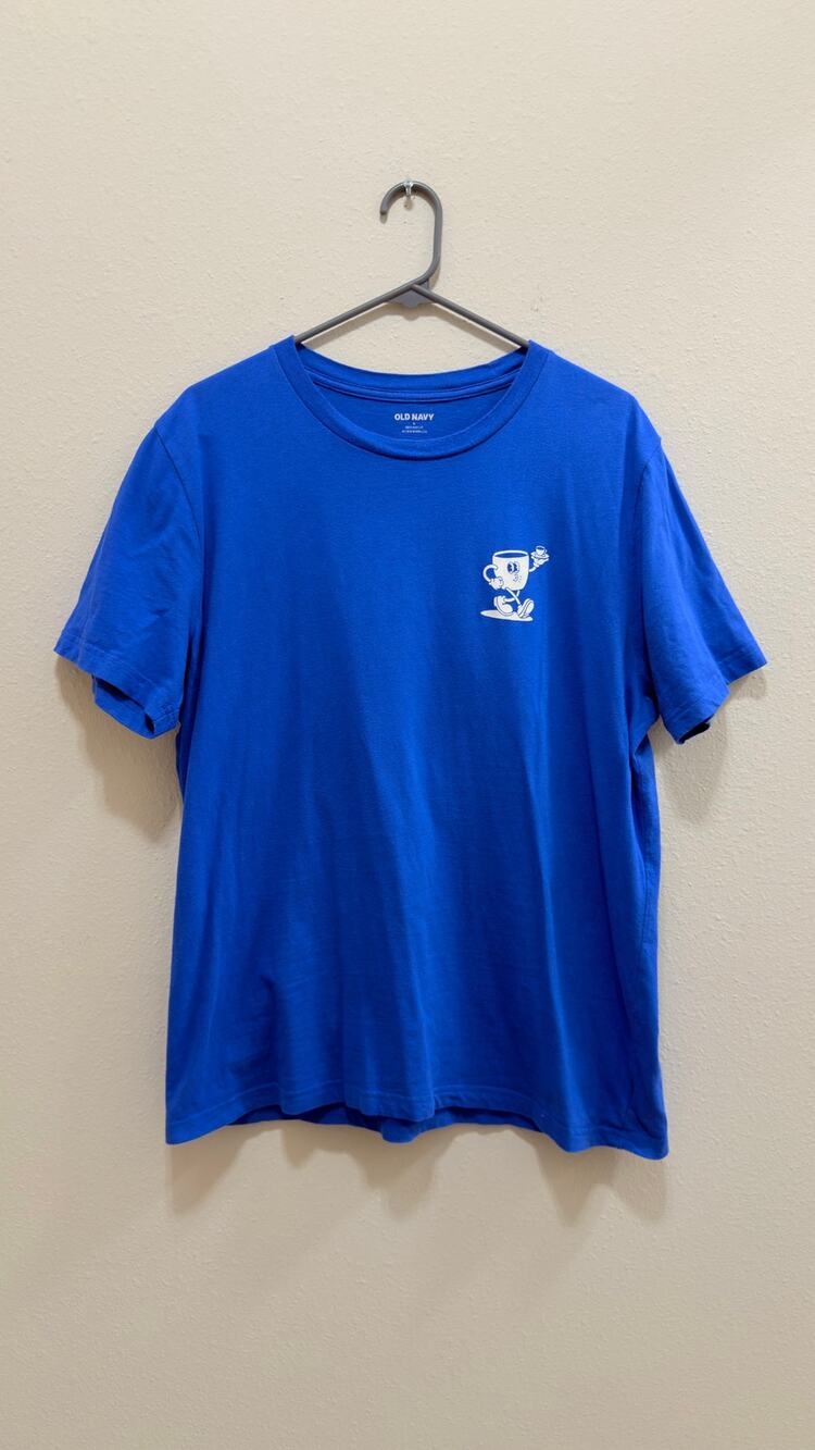 Old Navy "More Espresso, Less Depresso" Graphic Tee Adult Large Preowned